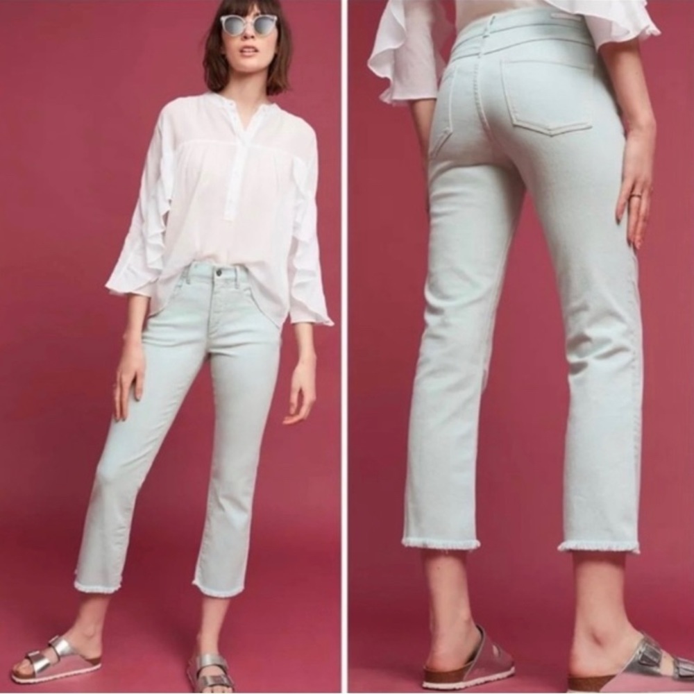 Pilcro and the Letterpress Light Blue Cropped Jeans